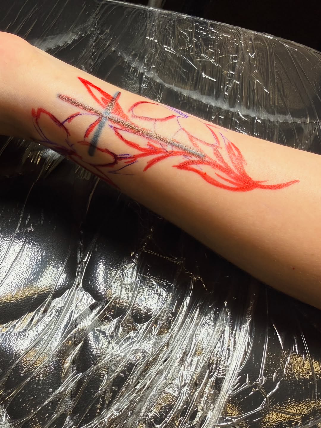 Tattoo by @jerryluckycat — illustrative, sketch