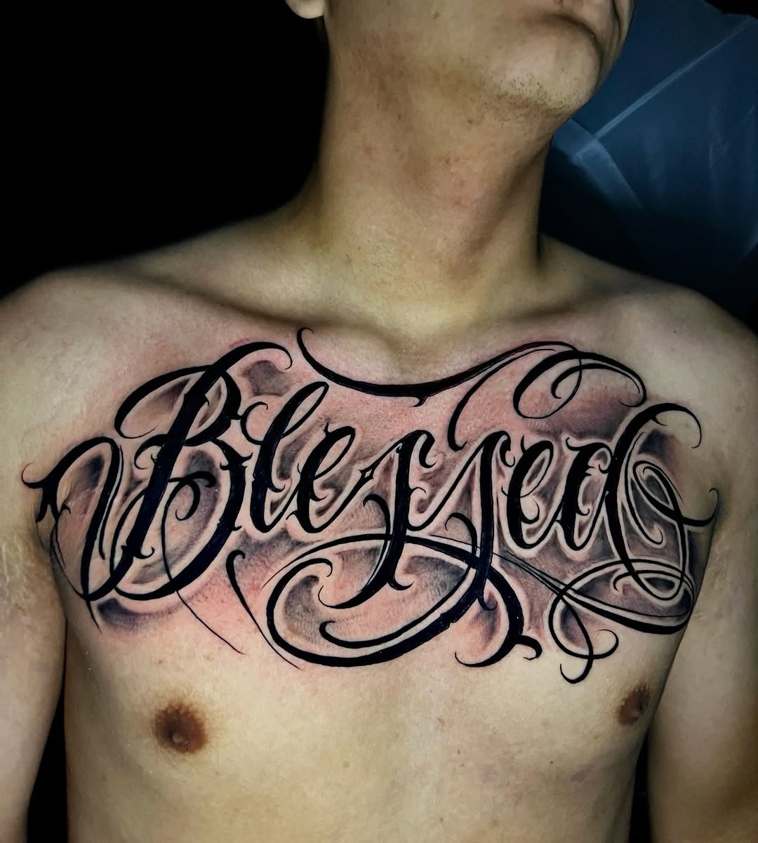 Tattoo by @ghostlytatz β lettering_script, black_and_grey