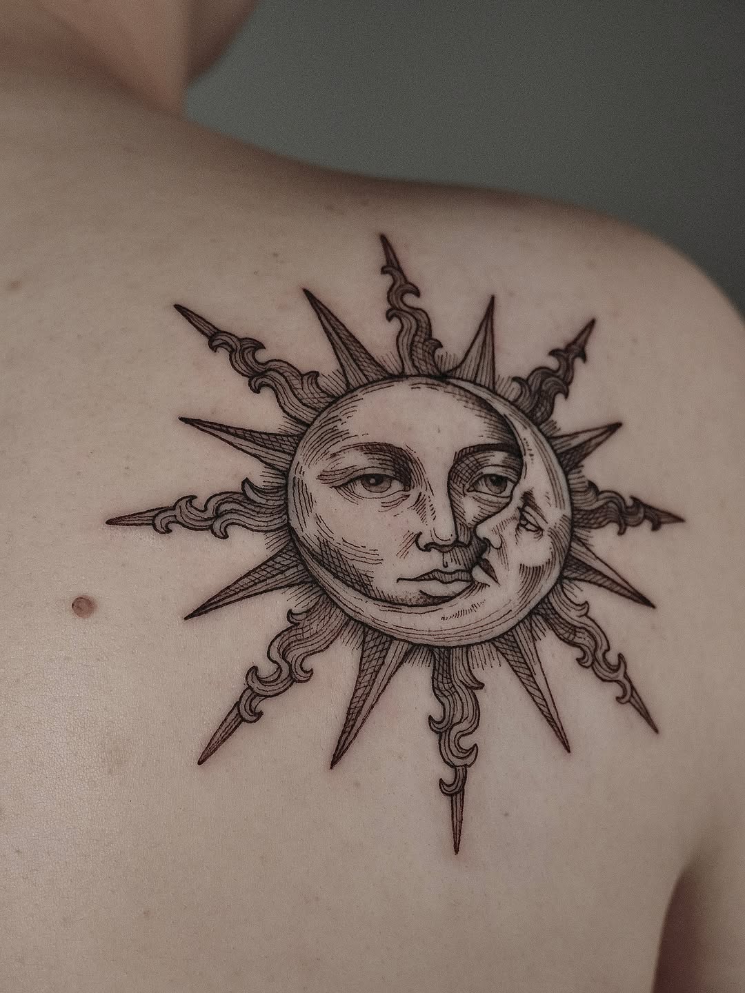 Tattoo by @the.ant.ink — illustrative, black_and_grey
