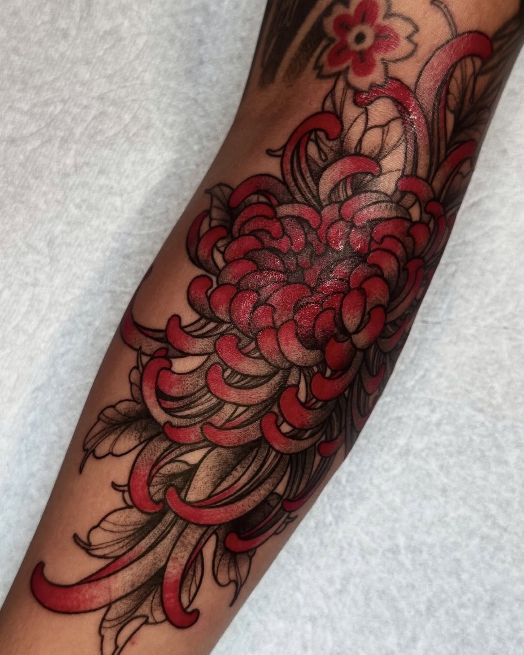 Tattoo by @nox.ternal β japanese_irezumi, black_and_grey
