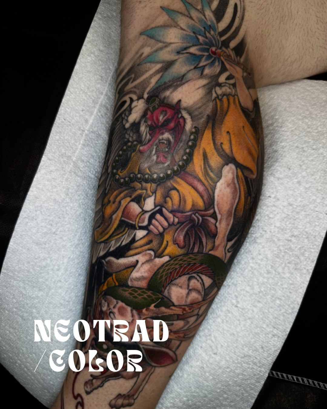 Tattoo by @nox.ternal β neo_traditional, japanese_irezumi