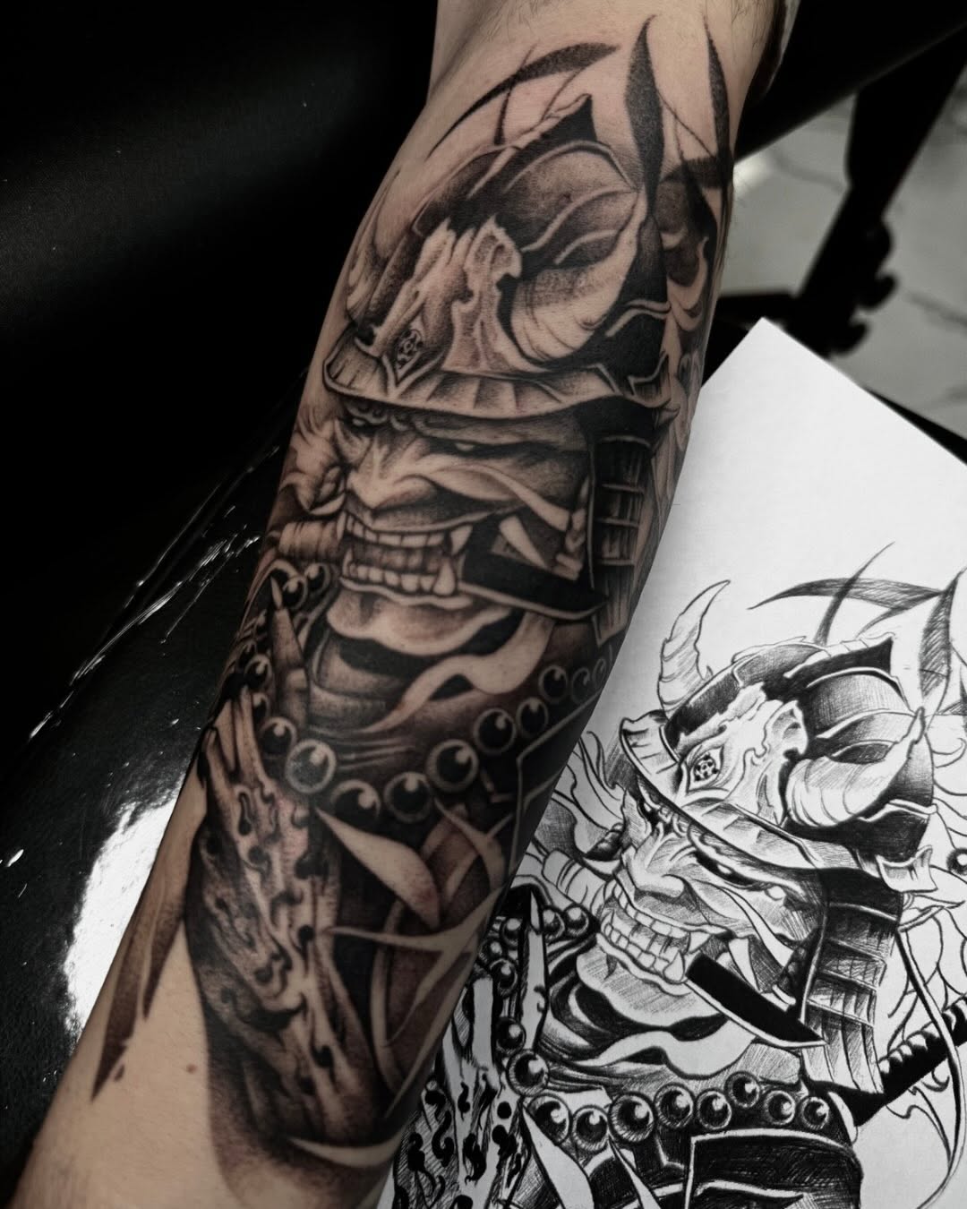 Tattoo by @nox.ternal β black_and_grey, realism