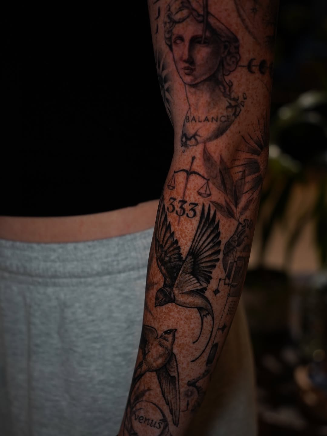 Tattoo by @tattoowithgrace — black_and_grey