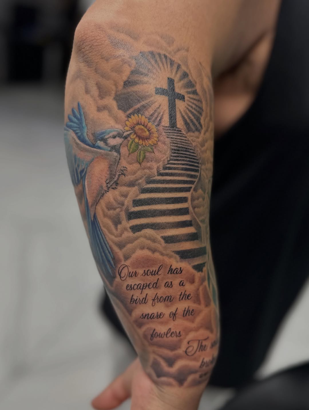Tattoo by @viciousmarc — realism, lettering_script