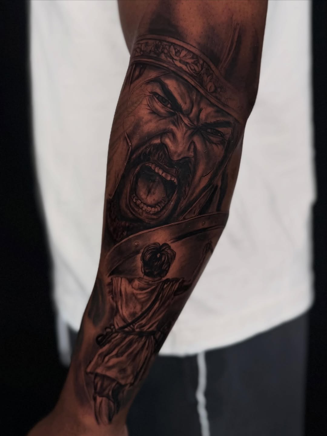 Tattoo by @iddy_sdt — realism, black_and_grey