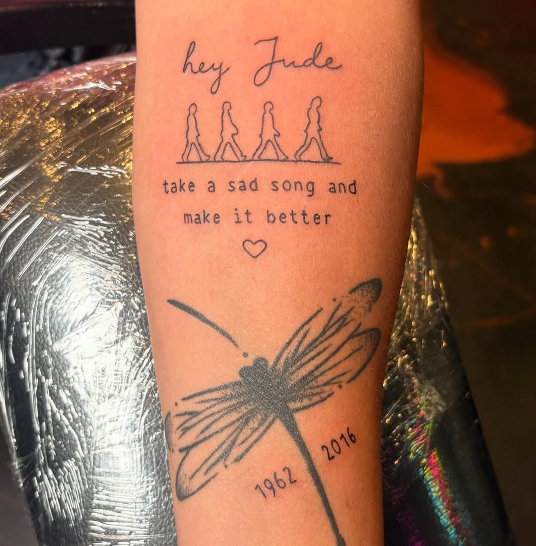 Tattoo by @destinyrosetattoos — lettering_script, fine_line
