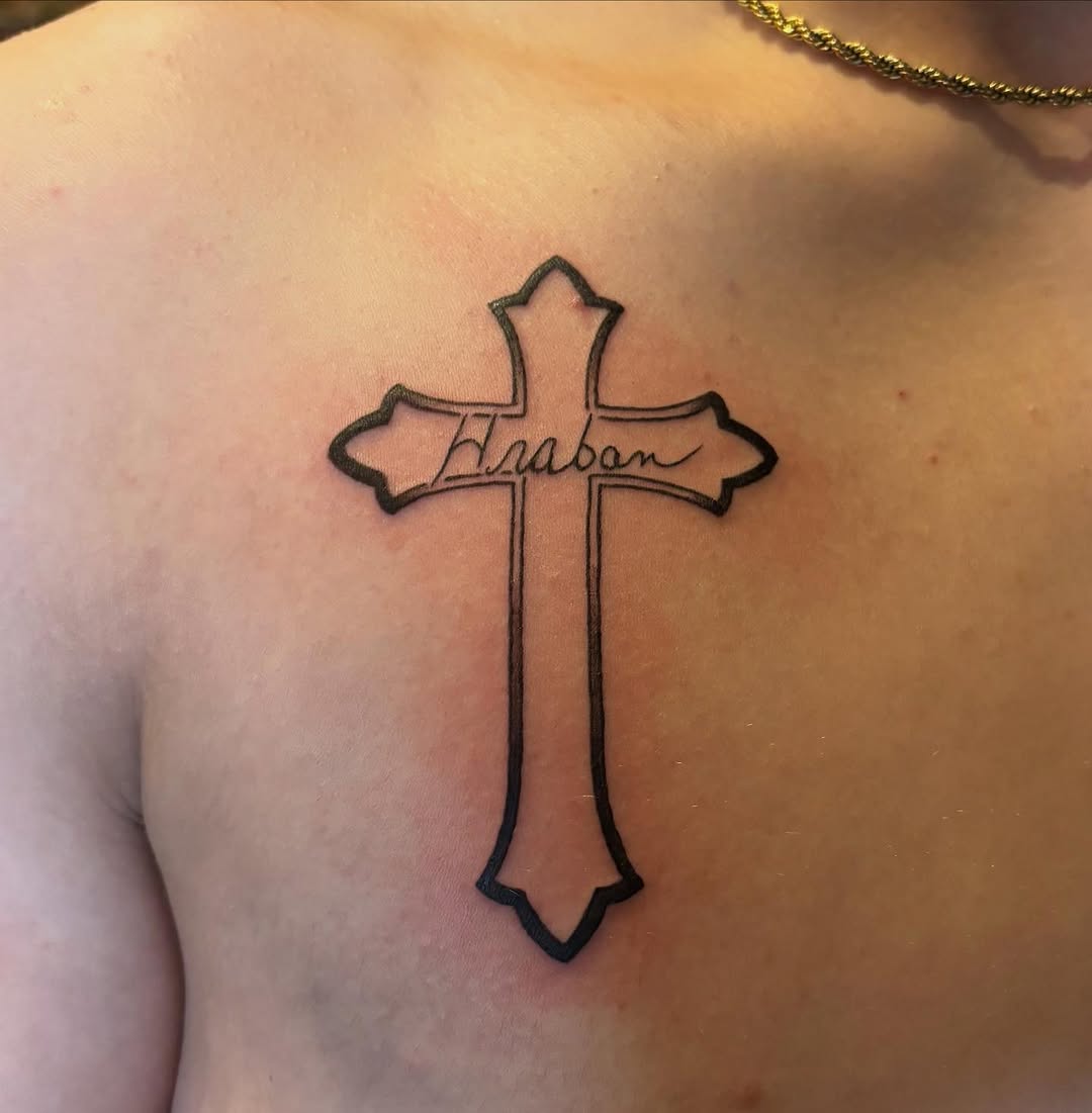 Tattoo by @destinyrosetattoos — lettering_script