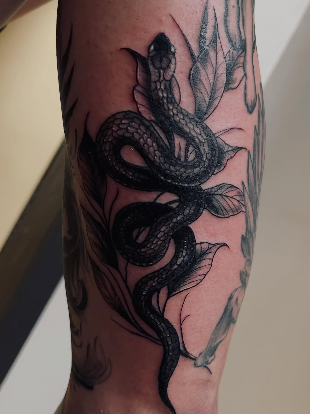 Tattoo by @illestgorilla — black_and_grey, realism