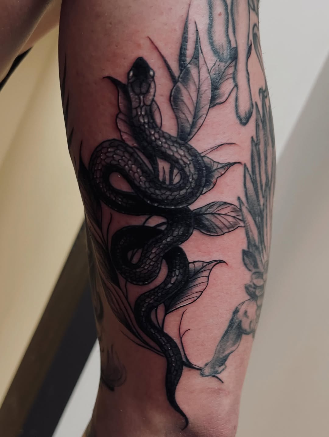Tattoo by @illestgorilla — black_and_grey, realism