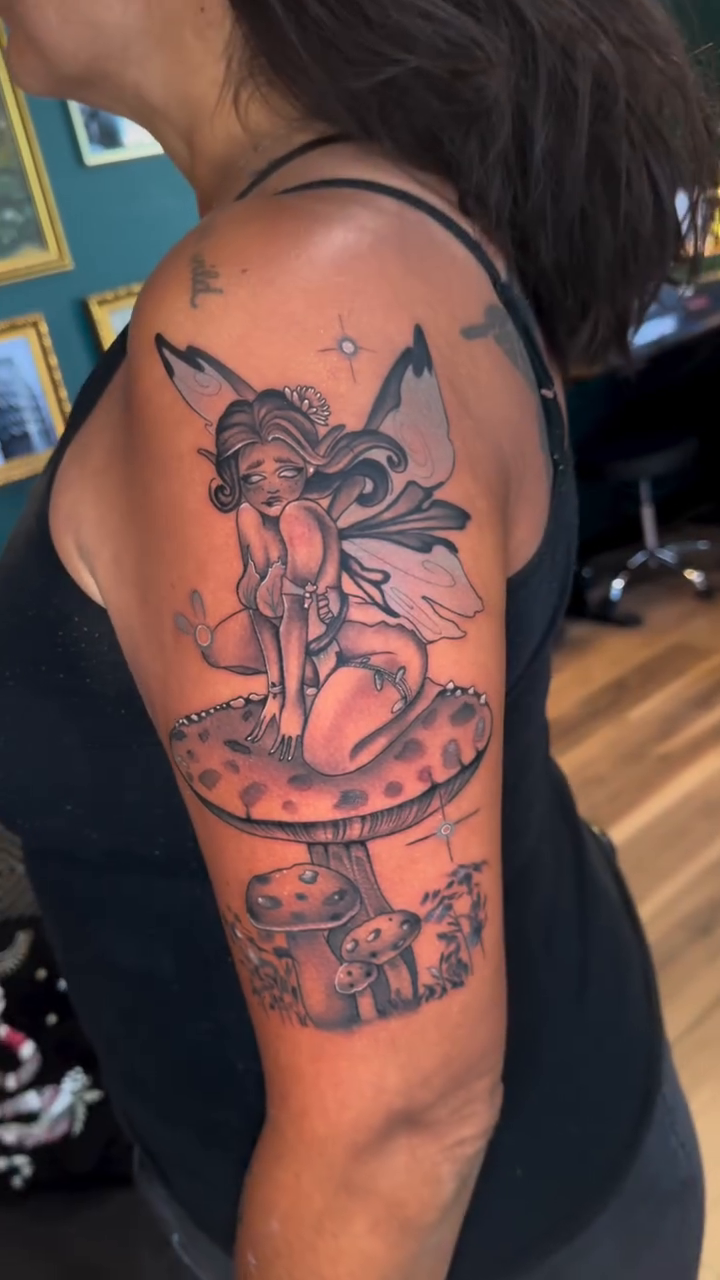 Tattoo by @keishanicole.tattoo β black_and_grey, realism