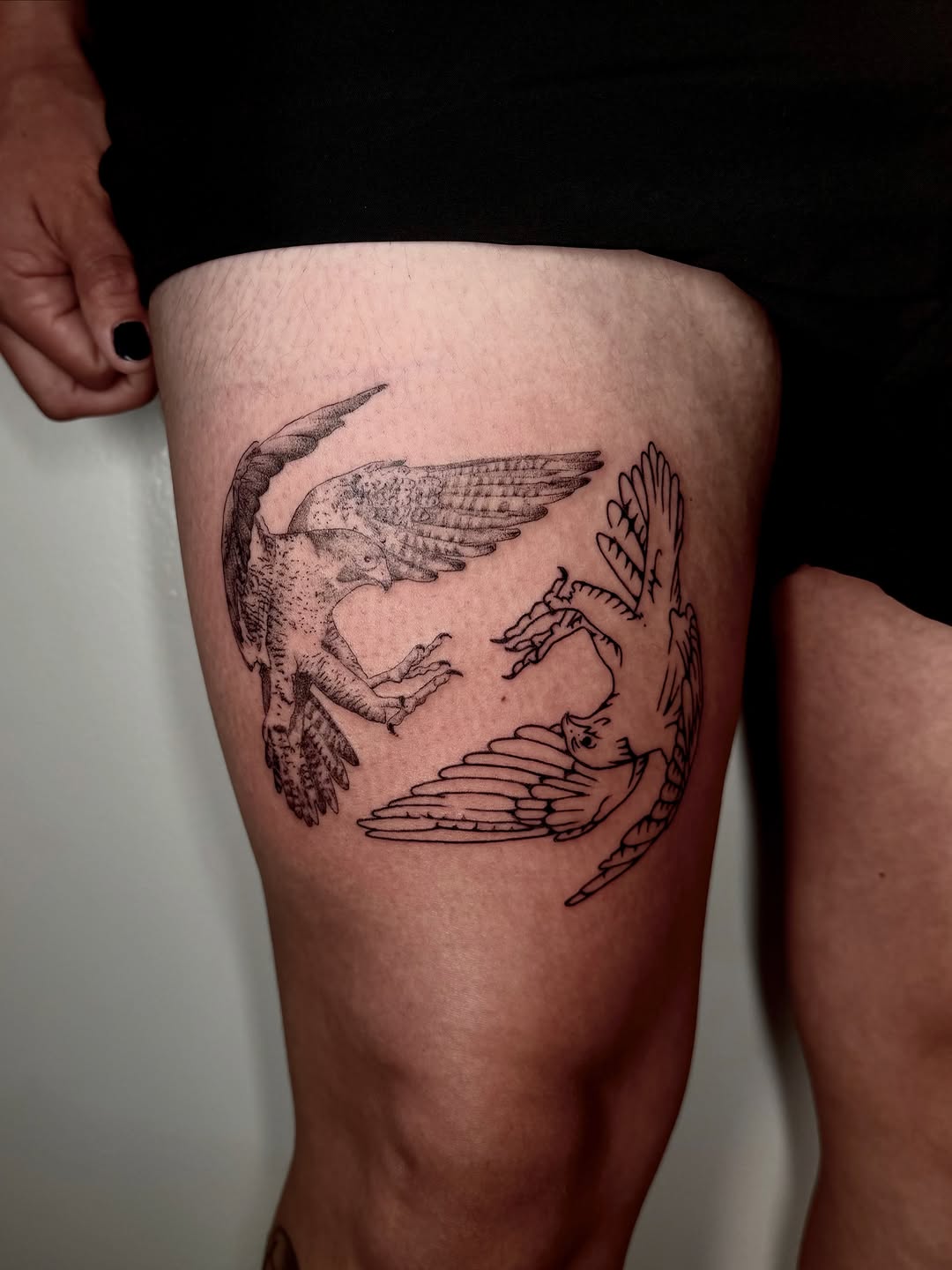Tattoo by @insaner_art — black_and_grey