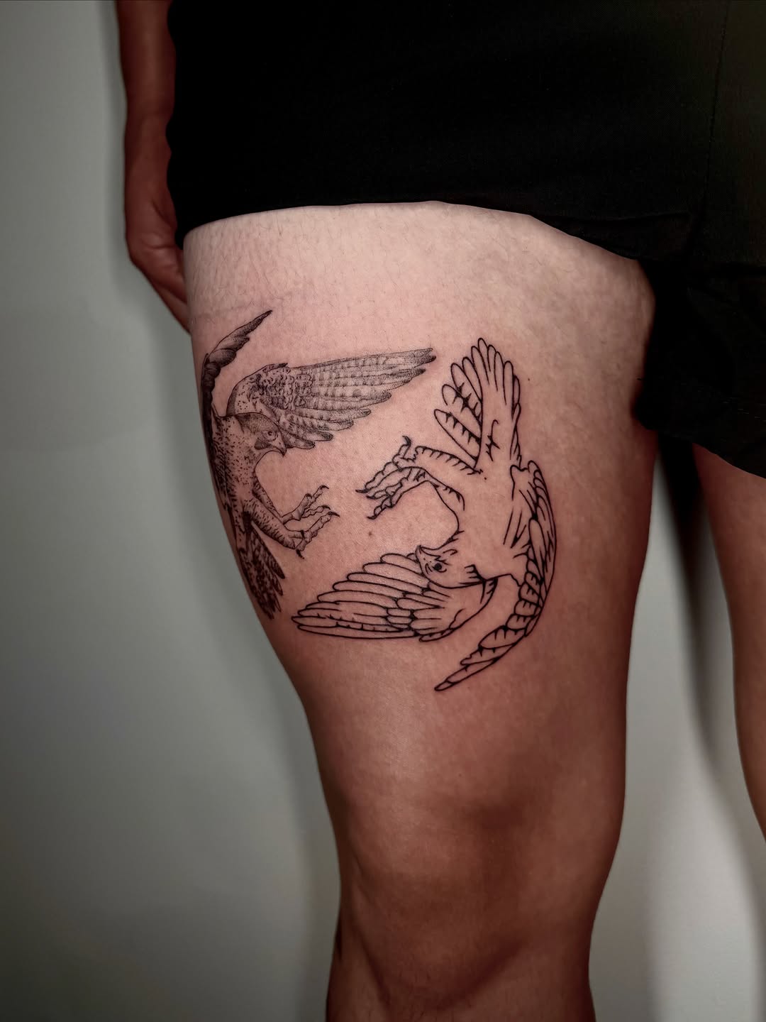 Tattoo by @insaner_art — blackwork