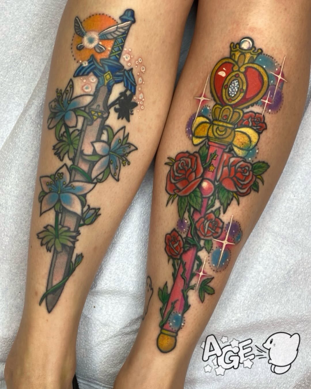 Tattoo by @agedragotattoo — new_school, anime
