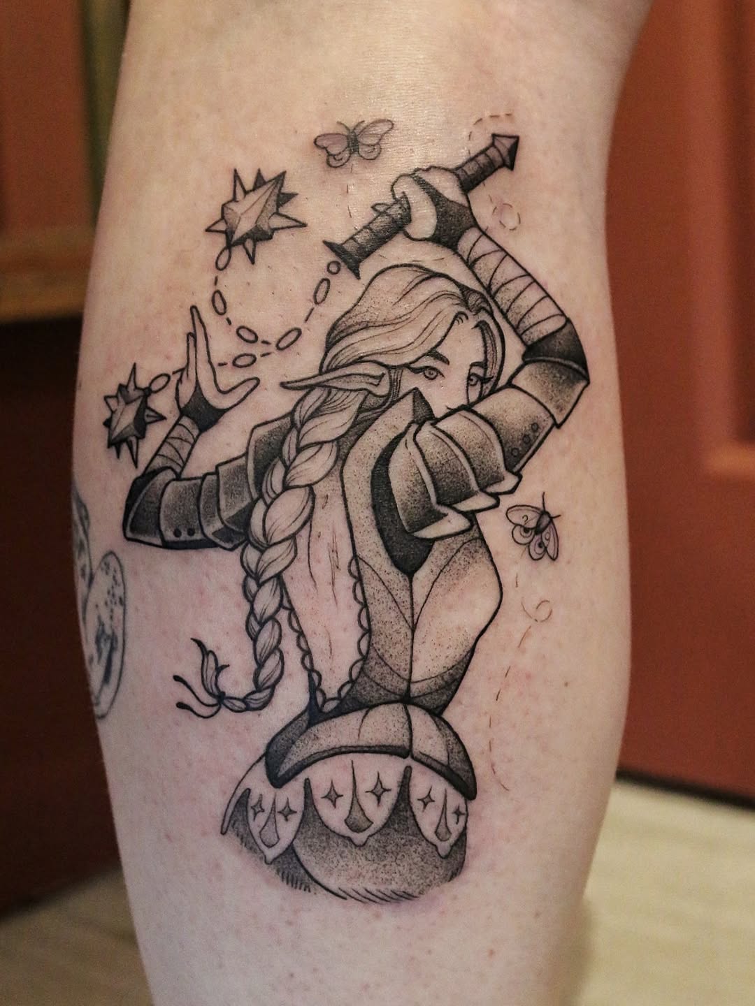 Tattoo by @summerbee_tattoo — black_and_grey, illustrative