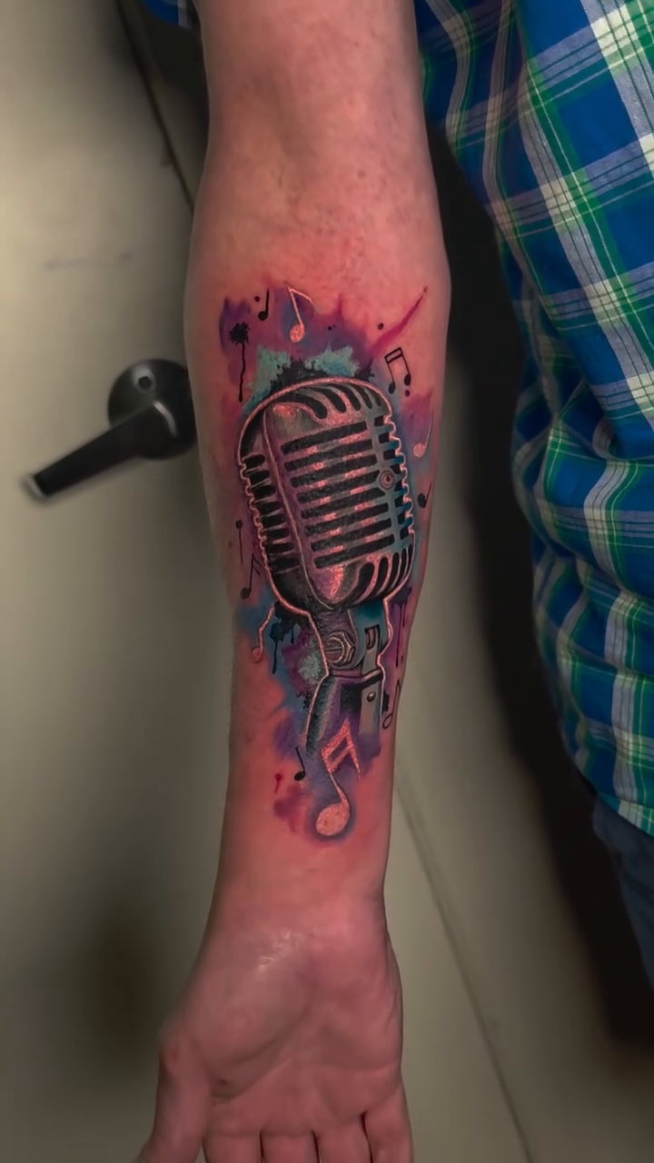 Tattoo by @kreativejuices13 — realism, watercolor