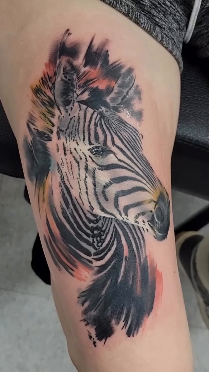Tattoo by @lizvonborden โ black_and_grey, watercolor