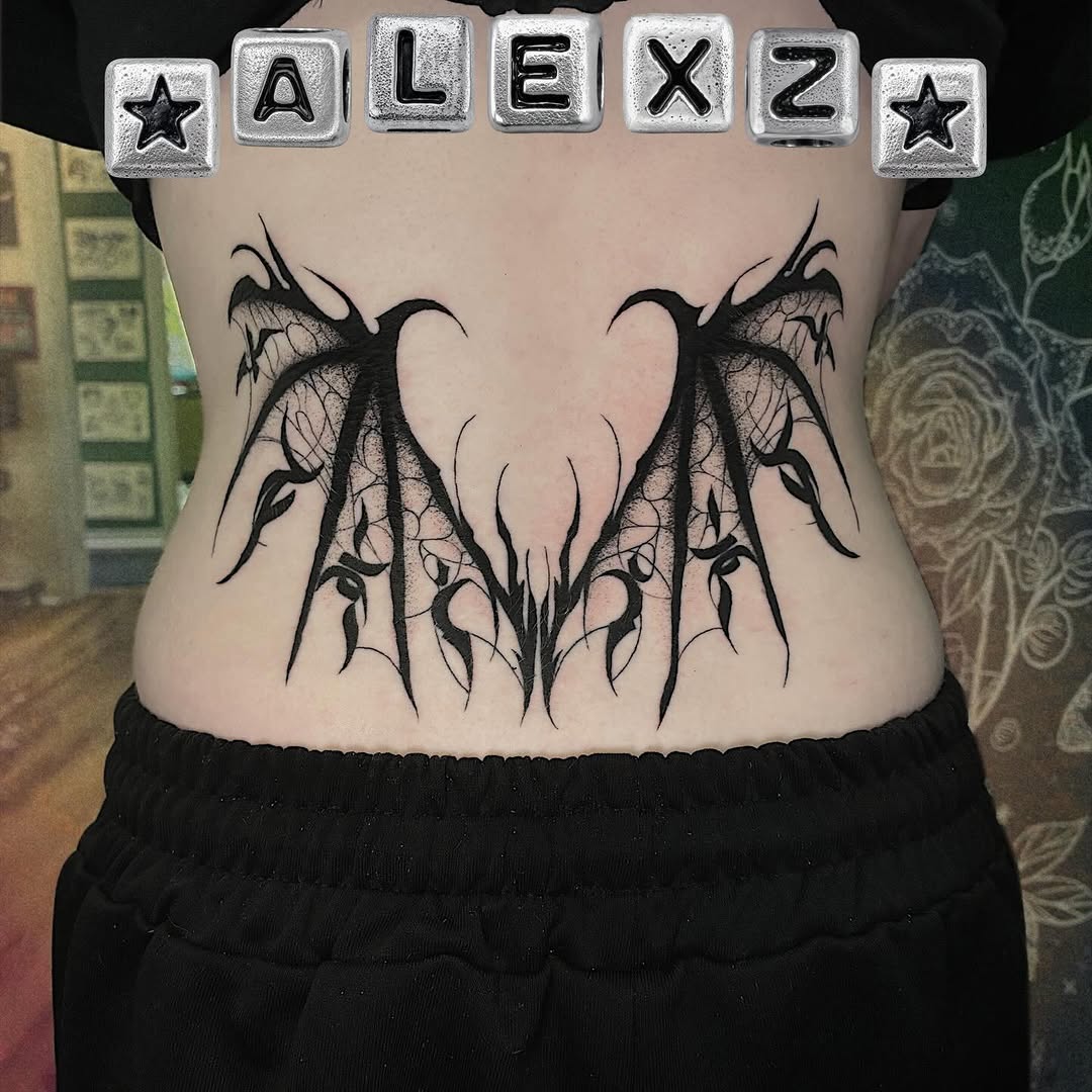 Tattoo by @alexztats — blackwork, ornamental