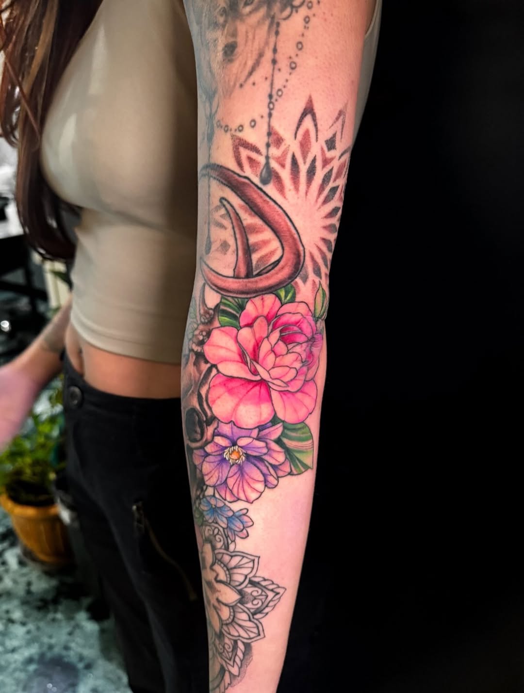 Tattoo by @tattoome_violet โ watercolor