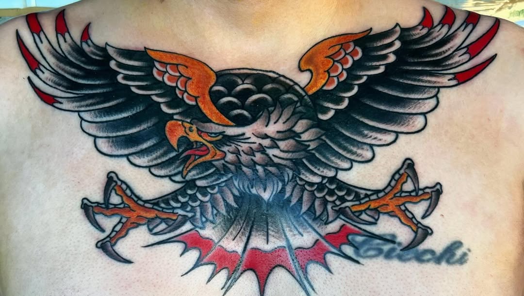 Tattoo by @sloanxkettering — american_traditional, illustrative