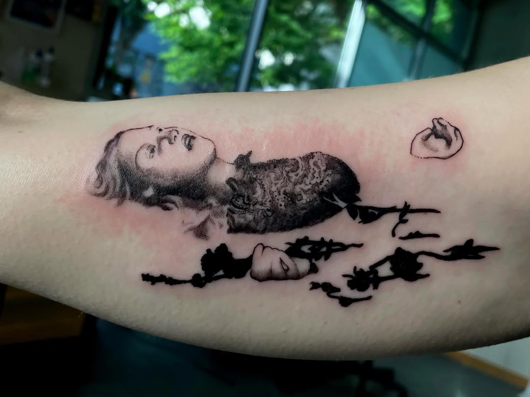 Tattoo by @james.needle — realism, black_and_grey