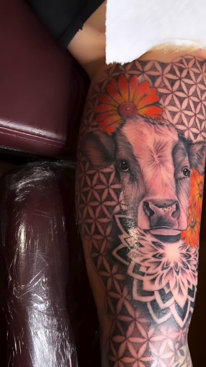 Tattoo by @chrispynotgrilled — realism, geometric