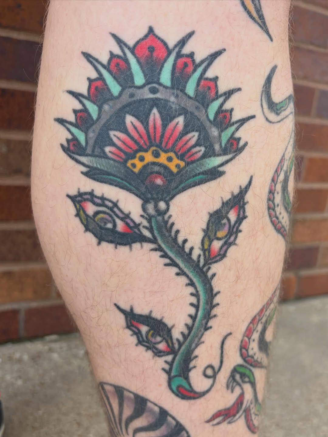 Tattoo by @asecularhazer — american_traditional, illustrative