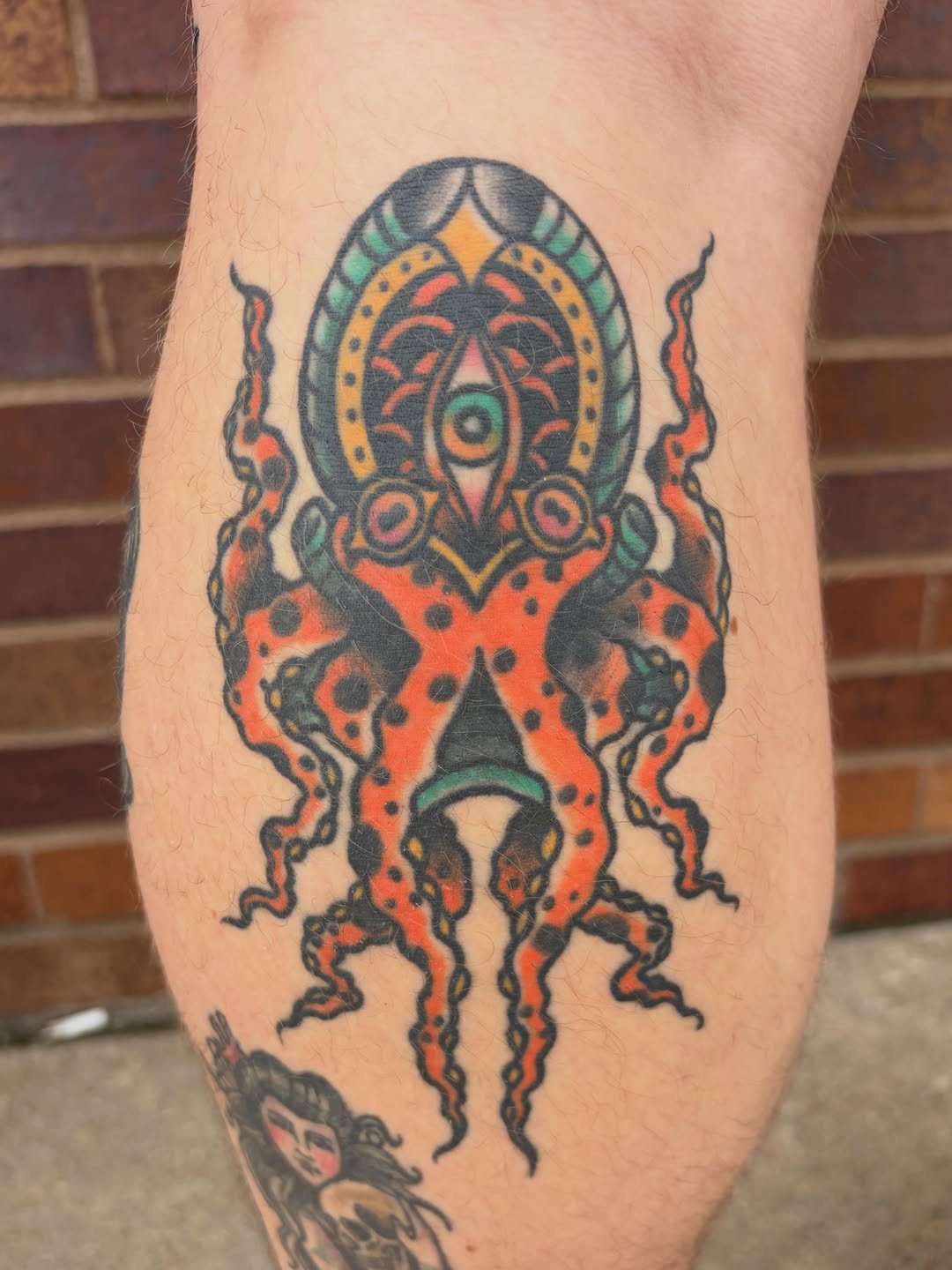 Tattoo by @asecularhazer — american_traditional, illustrative