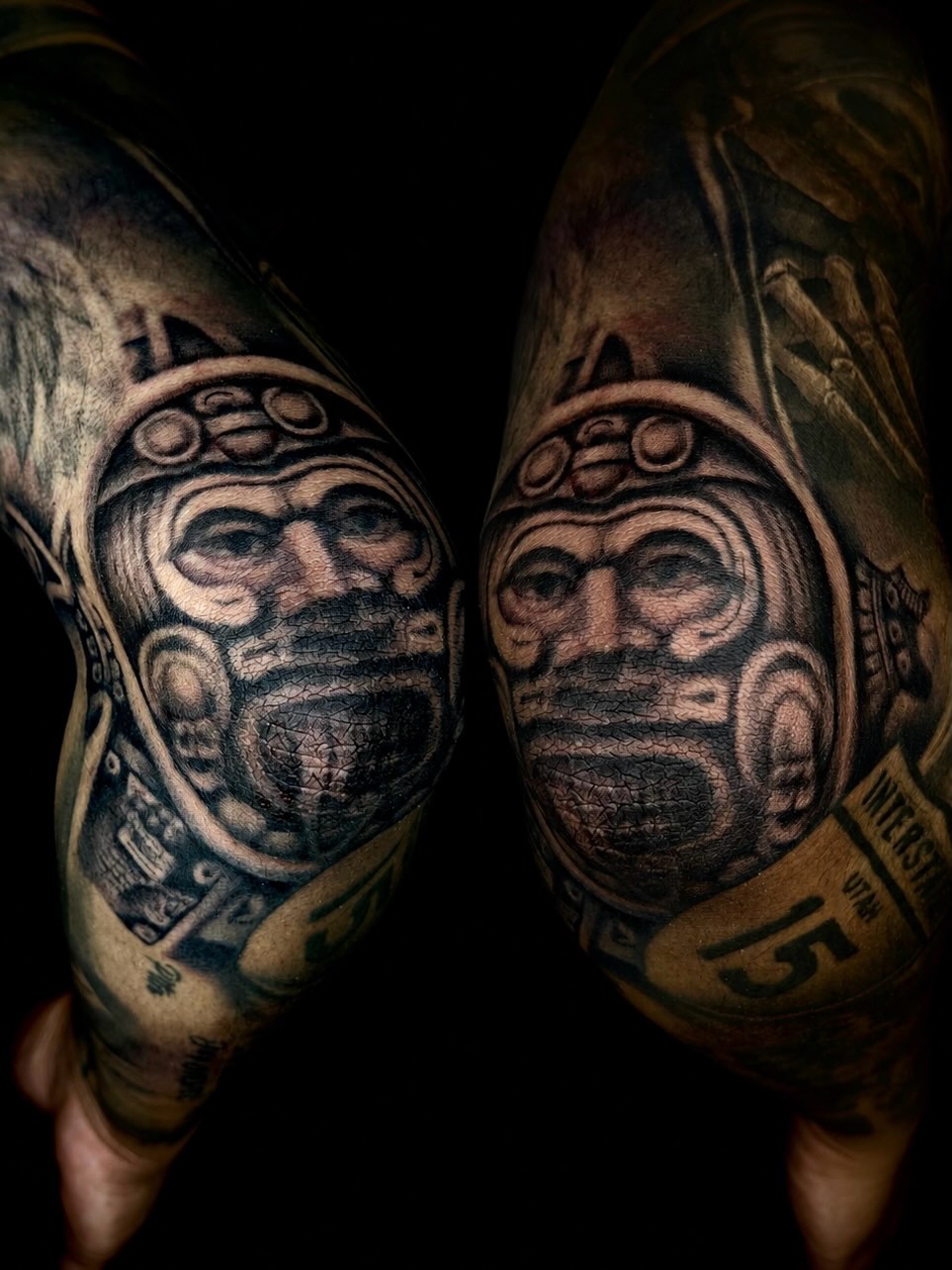 Tattoo by @forbidden_skin_designs β realism, black_and_grey