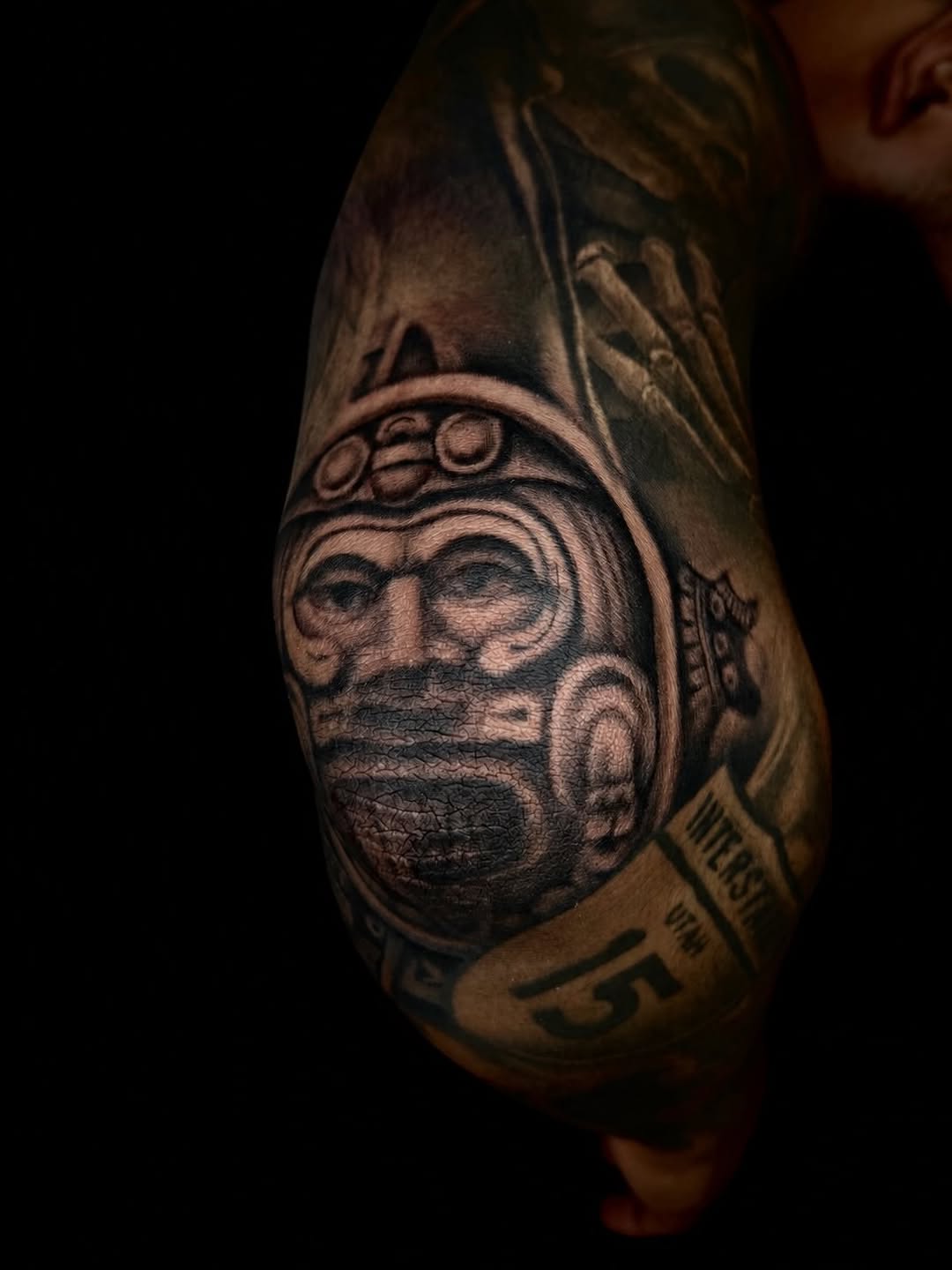 Tattoo by @forbidden_skin_designs β realism, black_and_grey