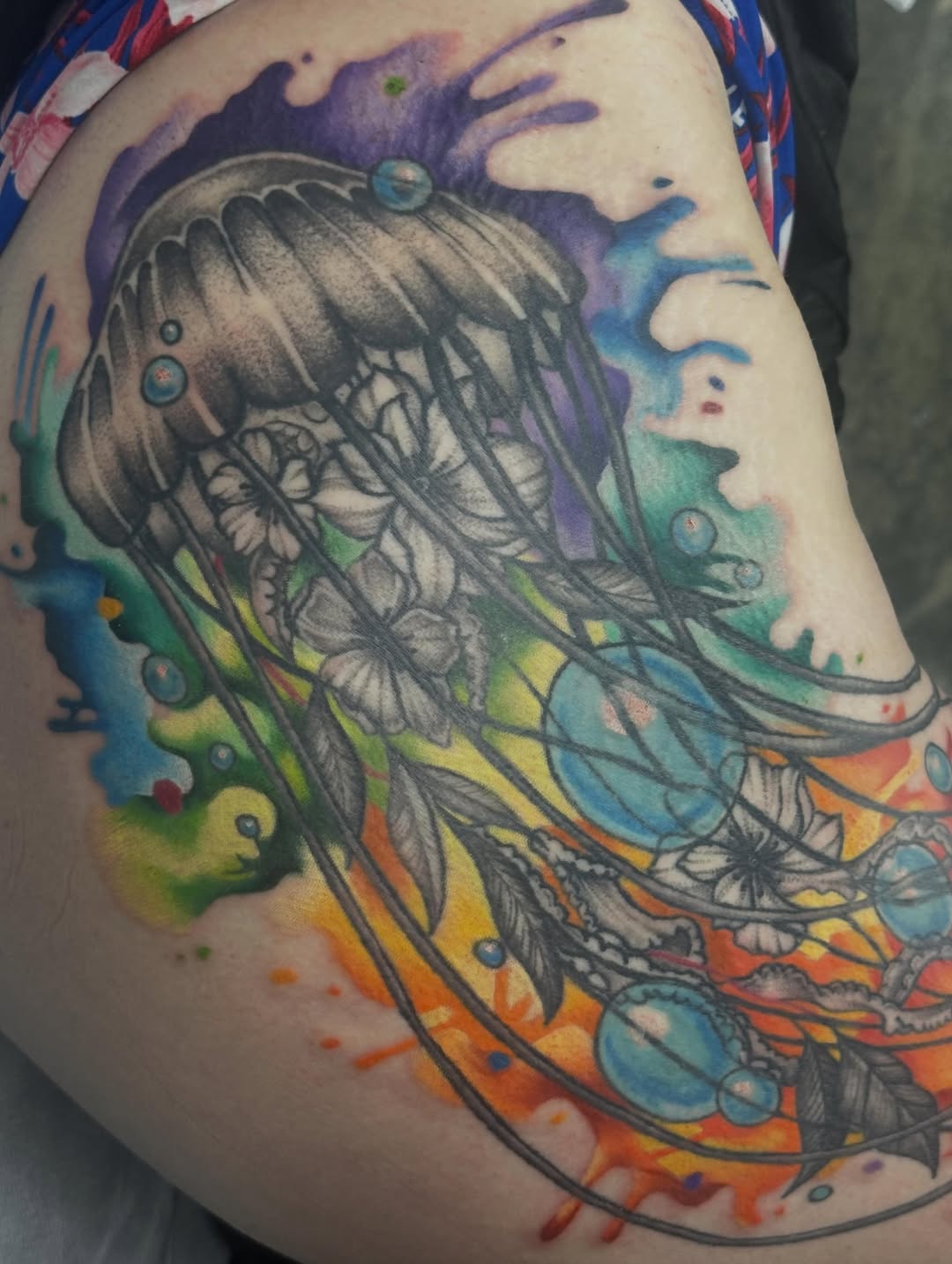 Tattoo by @sammystormtattoo — watercolor, fine_line
