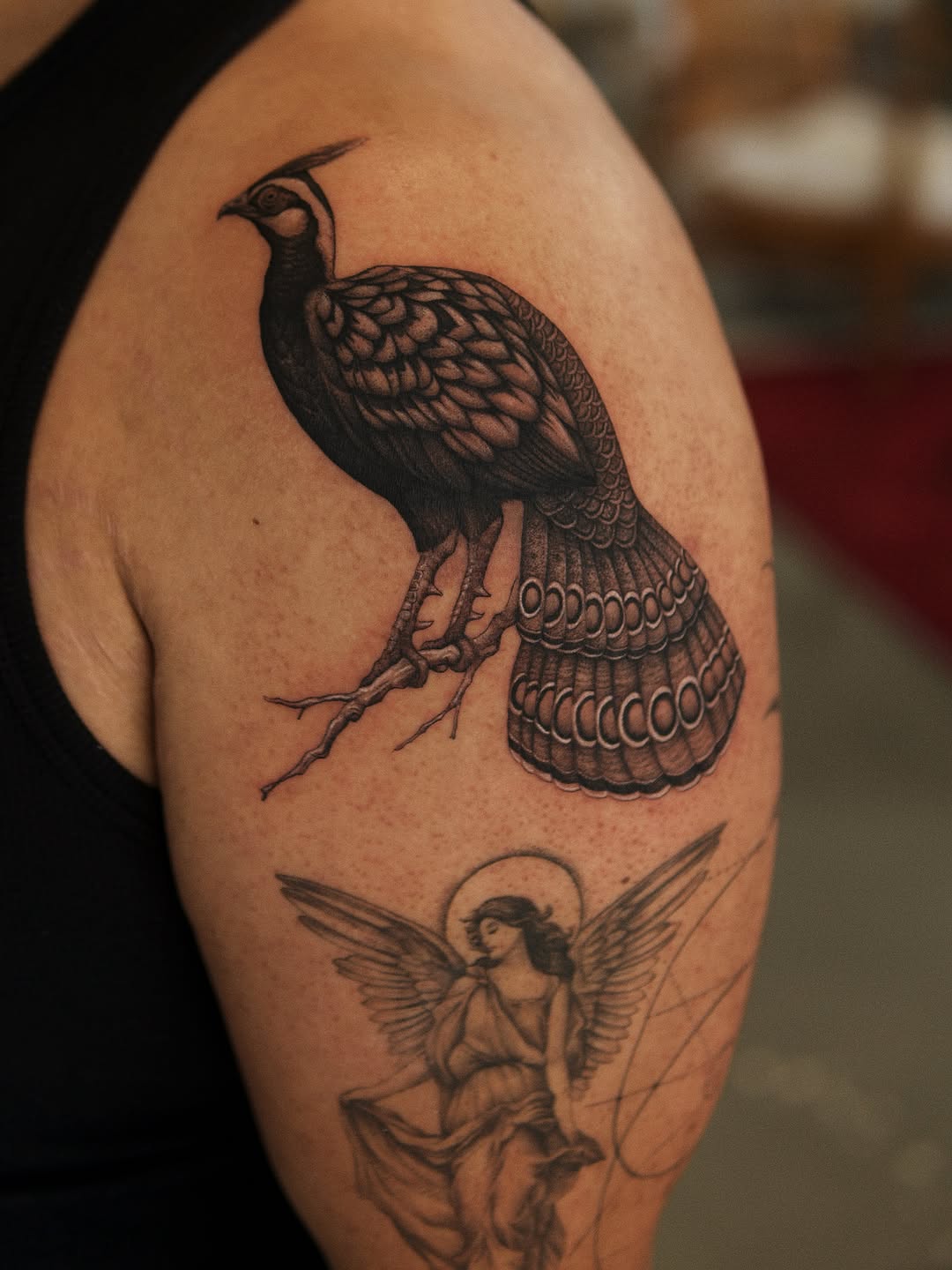 Tattoo by @quindaytattoos — realism, black_and_grey