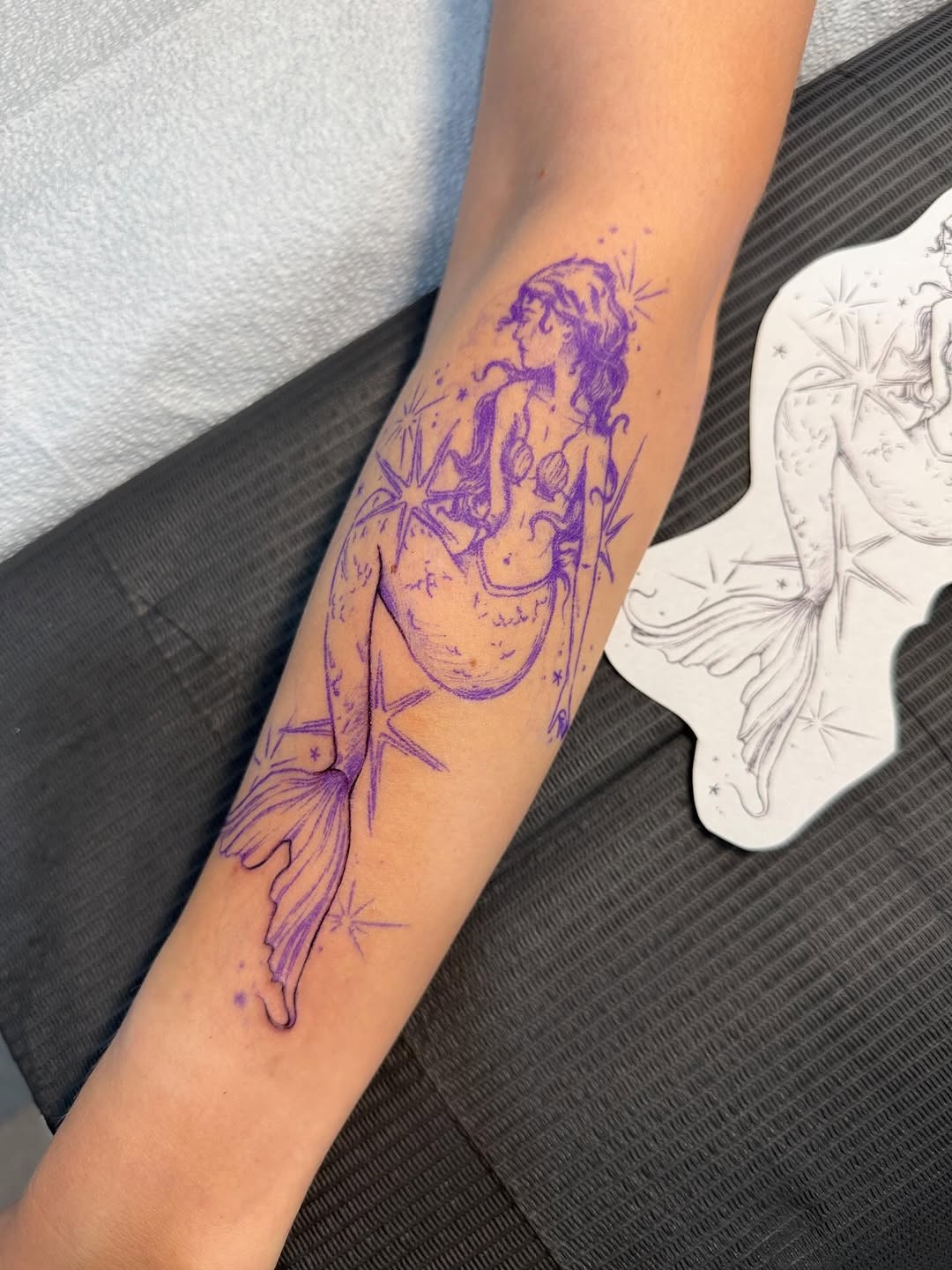 Tattoo by @honeylucktattoo — illustrative, fine_line