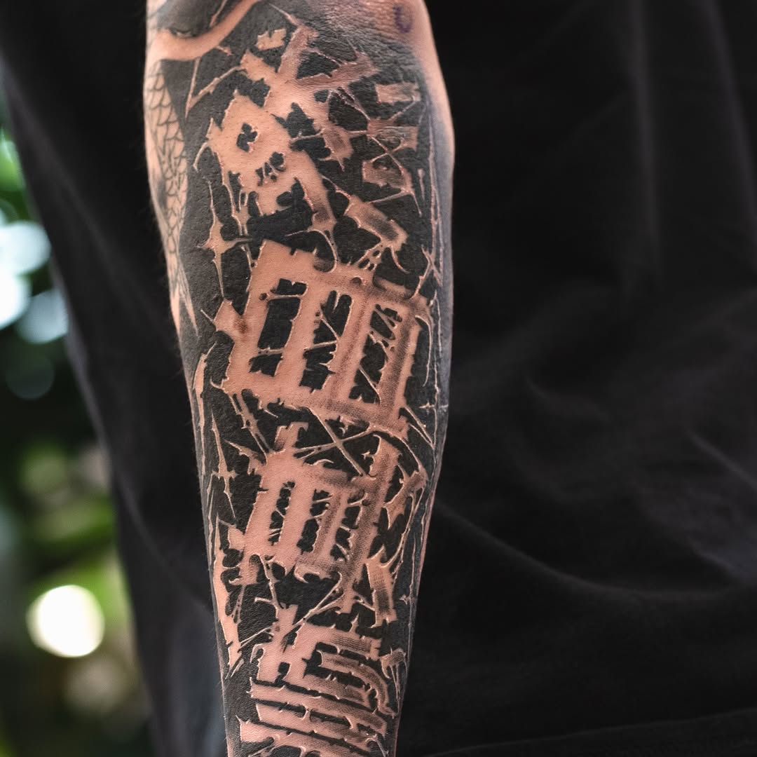 Tattoo by @james_seventhson — blackwork, illustrative