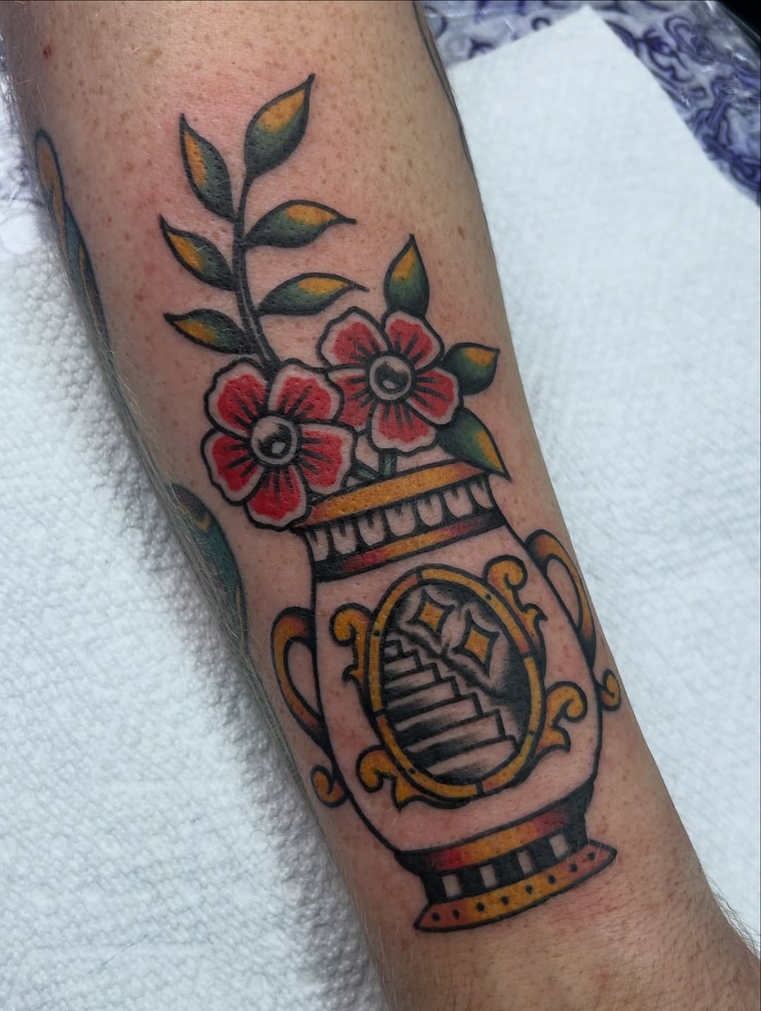 Tattoo by @dylanjamestattooer — american_traditional, illustrative
