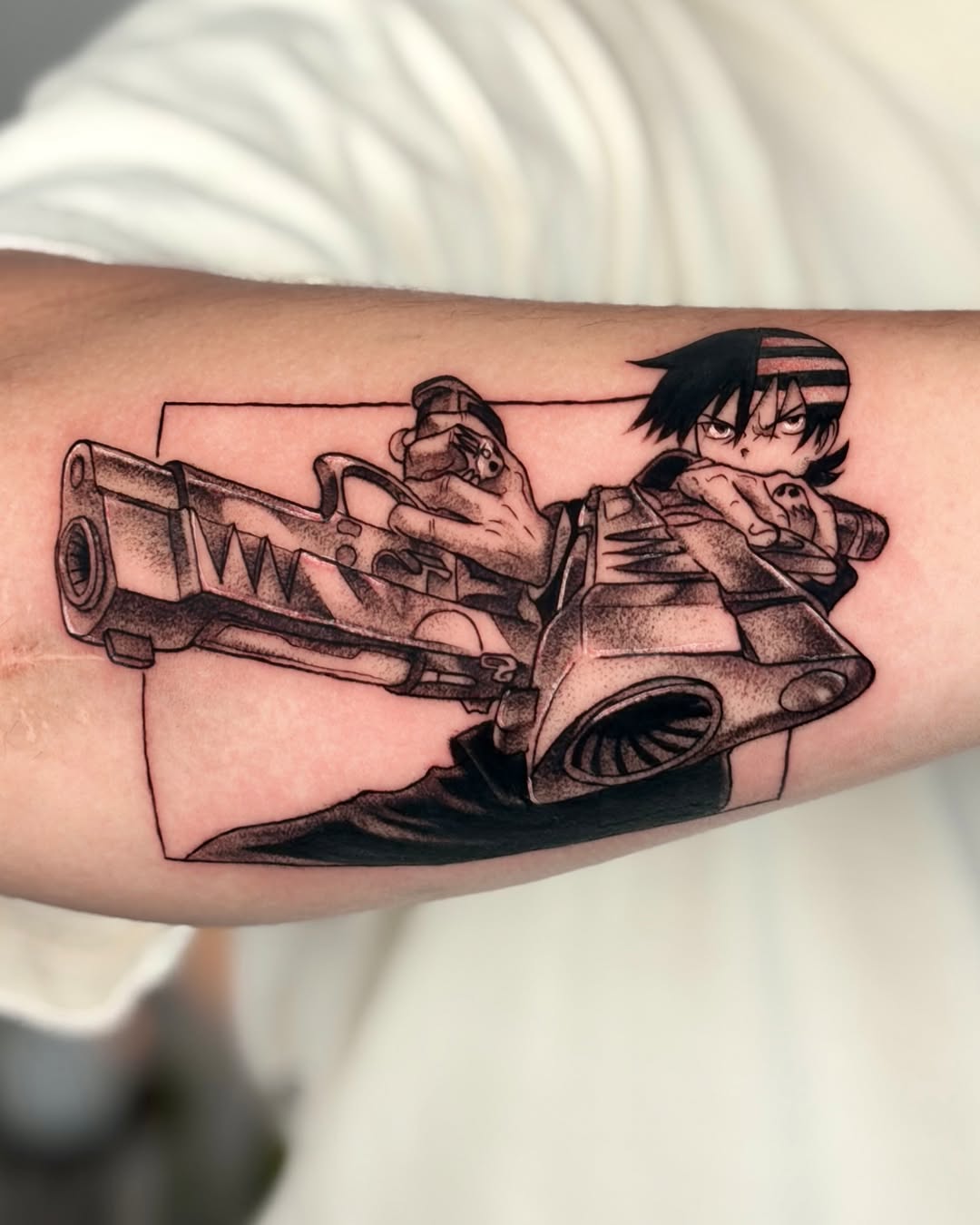Tattoo by @_justq_inkkk โ anime