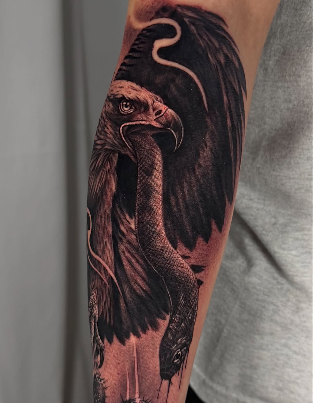 Tattoo by @drew_romero_tattoos โ realism, black_and_grey