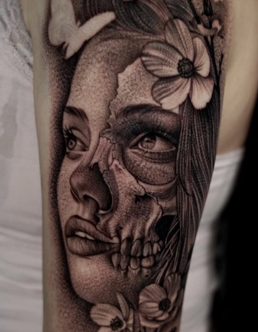 Tattoo by @drew_romero_tattoos โ realism, dotwork