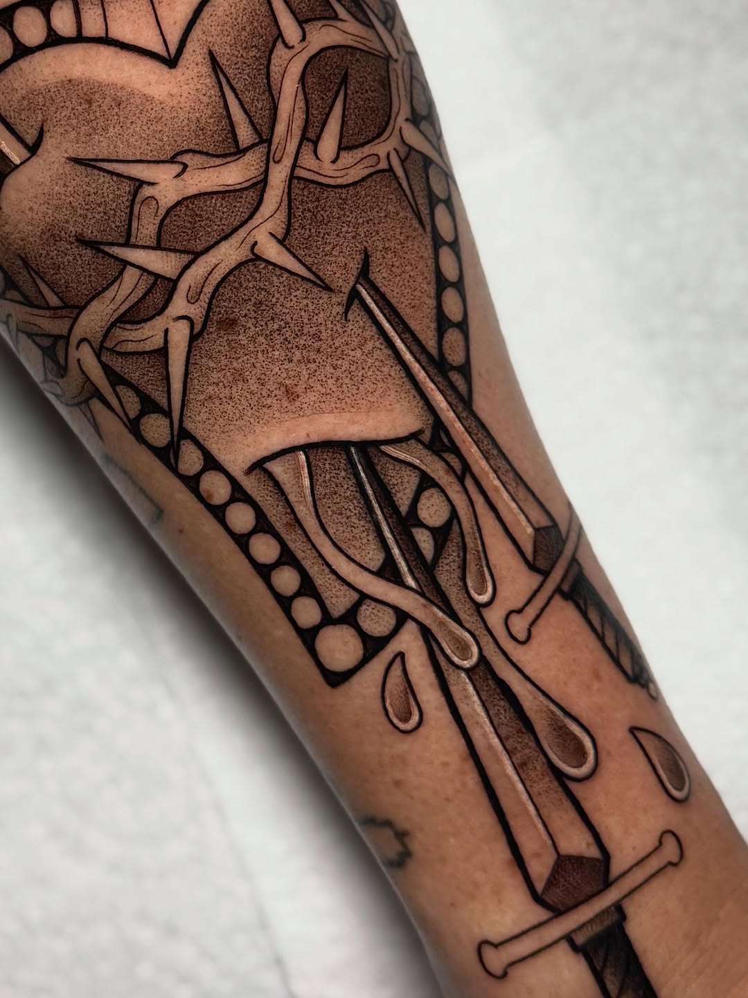 Tattoo by @artistbell — blackwork, illustrative