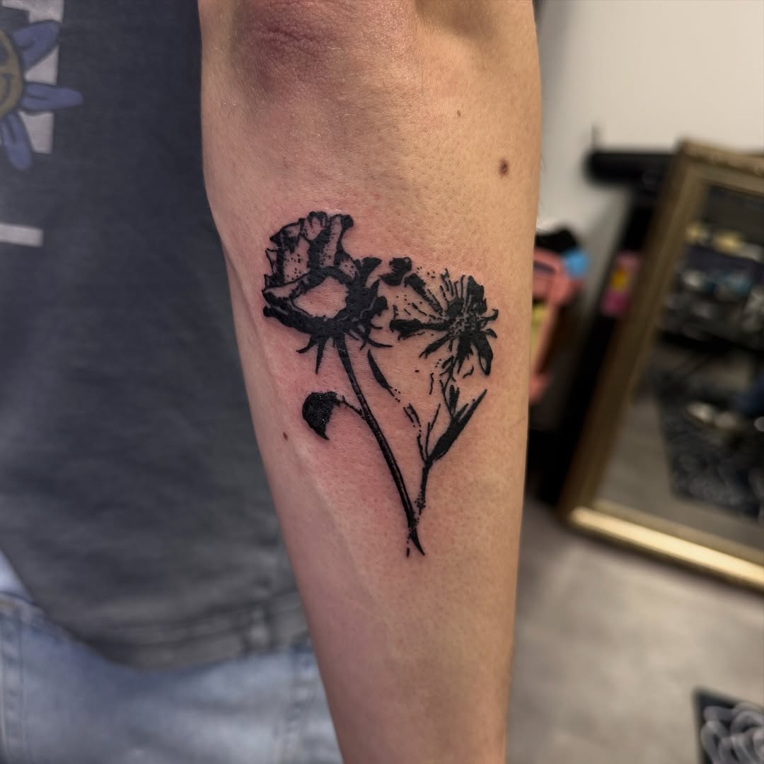 Tattoo by @tattedbyblossom — black_and_grey