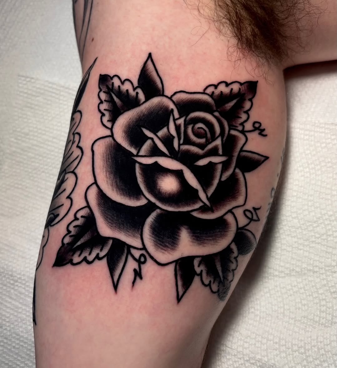 Tattoo by @mickeyputts — american_traditional, black_and_grey