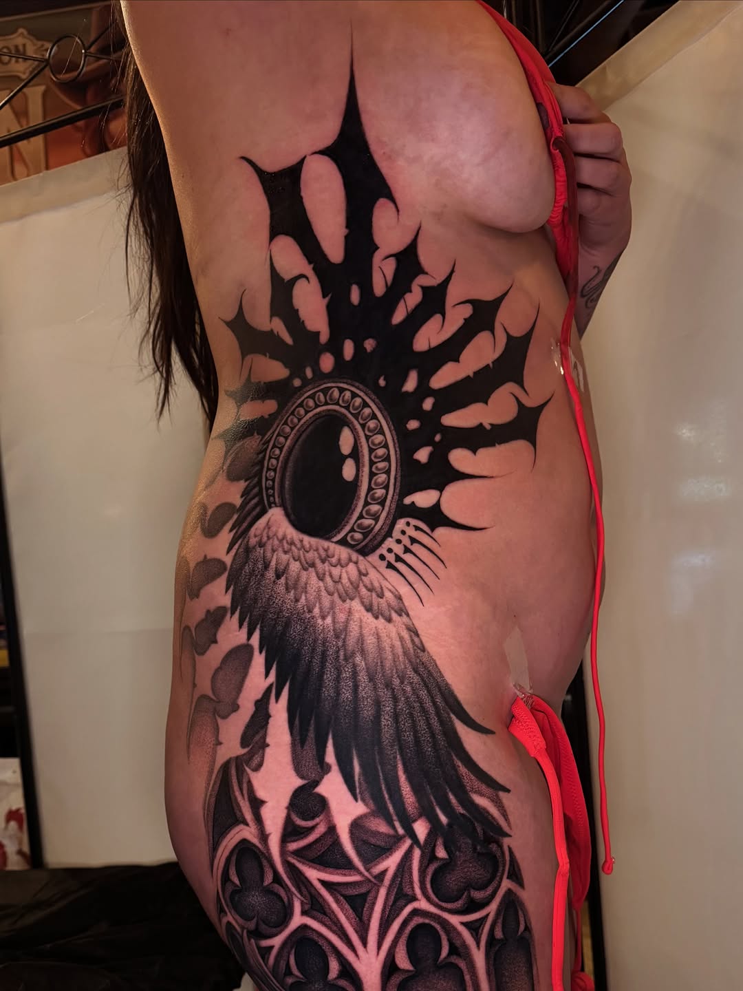 Tattoo by @mendoza.tattoo โ blackwork, dotwork