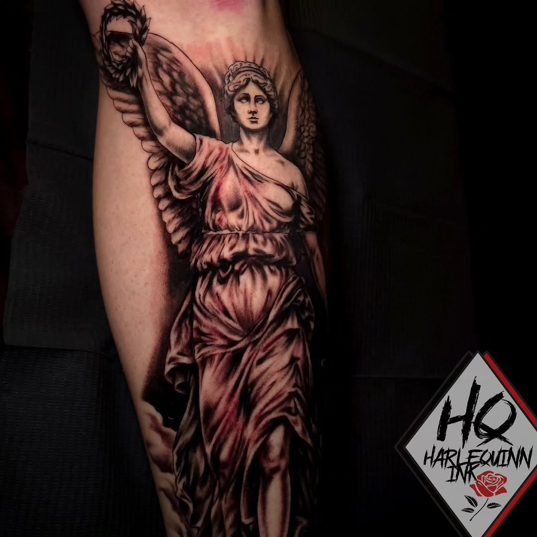 Tattoo by @harlequinn_ink — realism, dark_realism