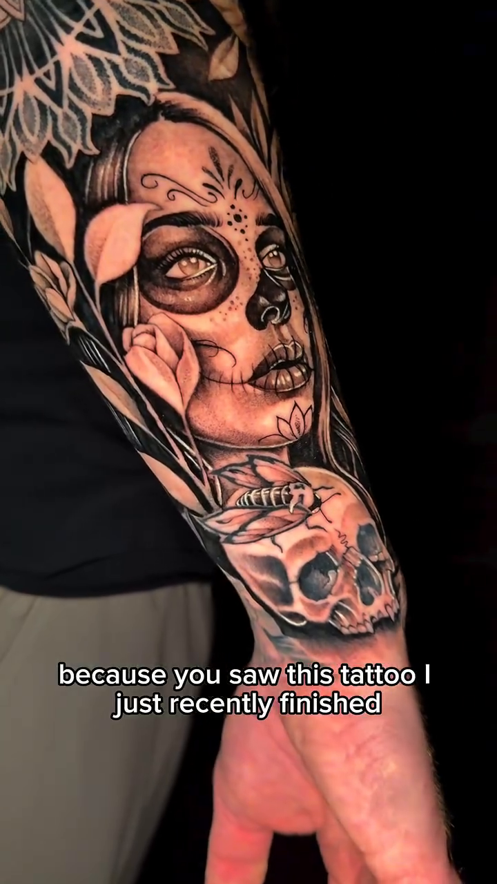 Tattoo by @sleeperzink — black_and_grey, realism