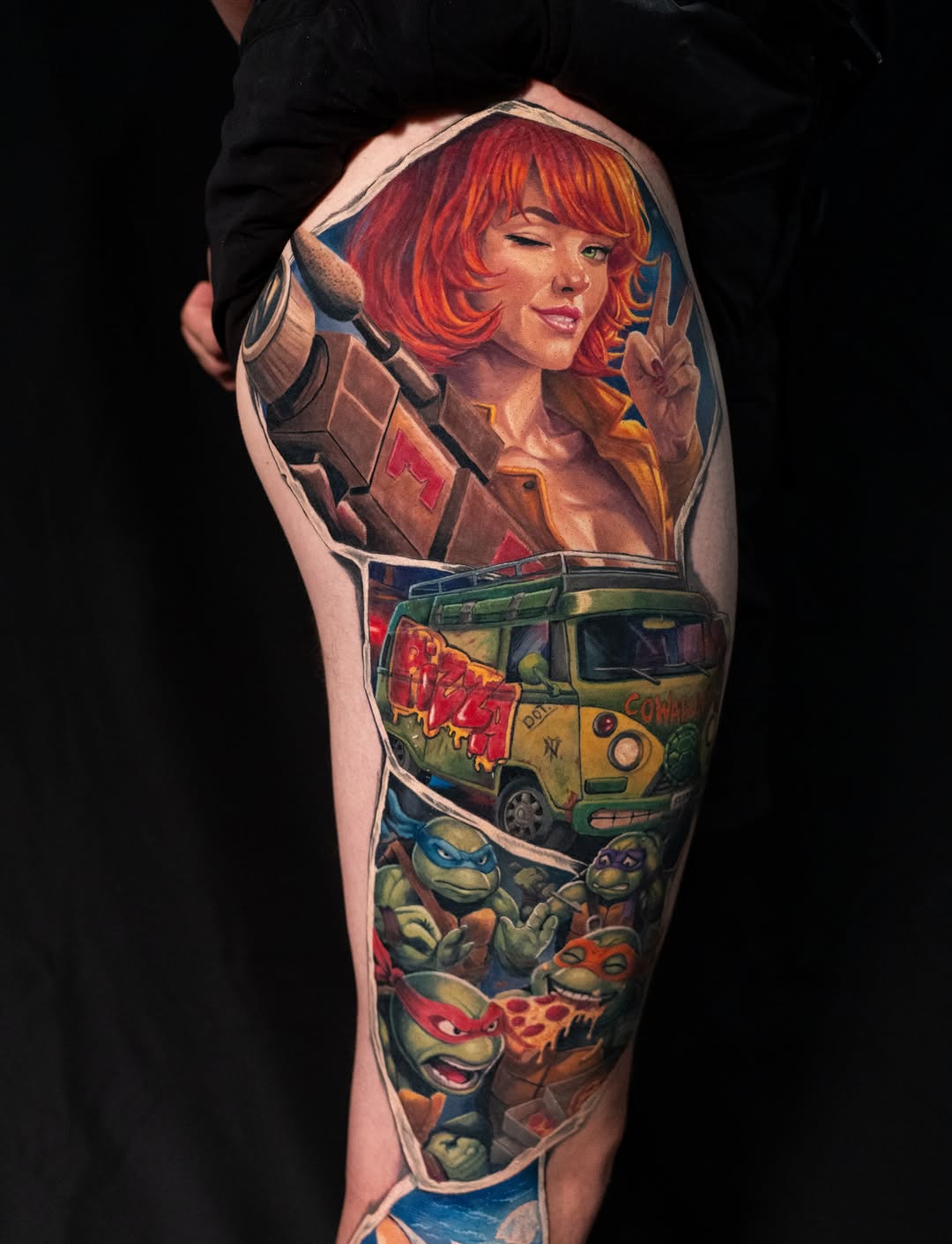 Tattoo by @oleksandr.dot — realism, anime