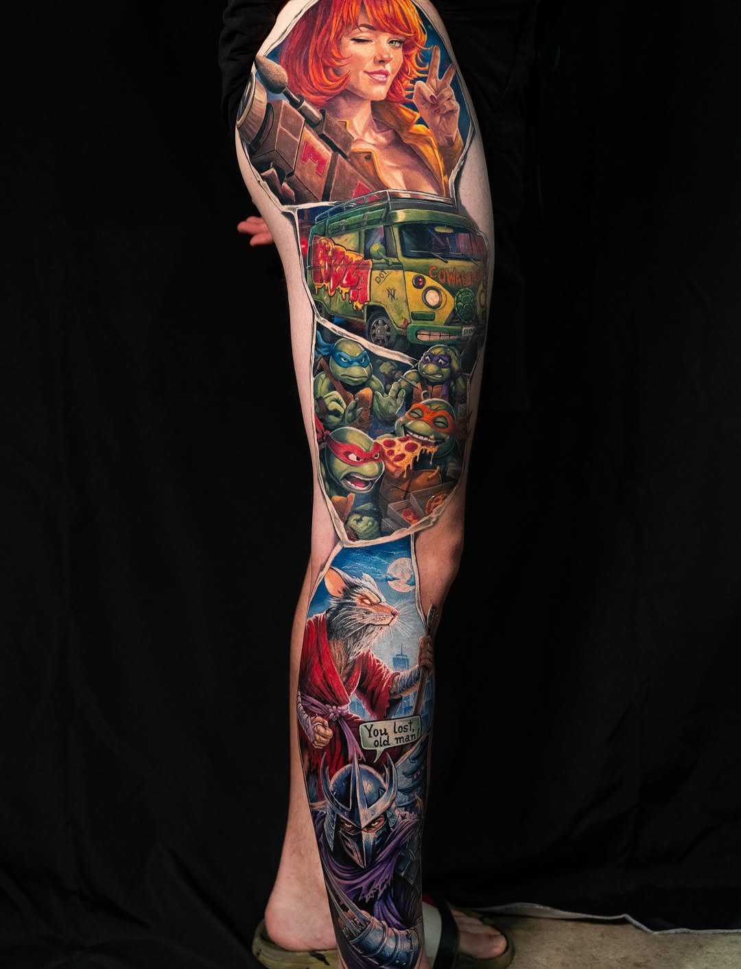 Tattoo by @oleksandr.dot — realism, anime