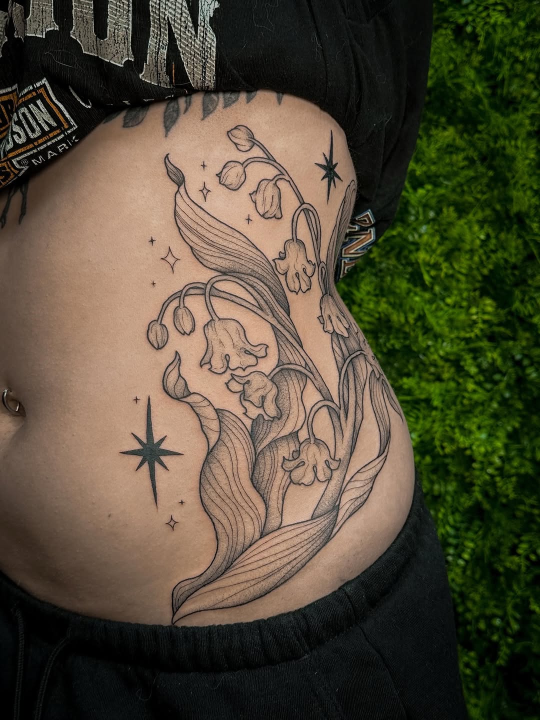 Tattoo by @rachtats — fine_line, black_and_grey