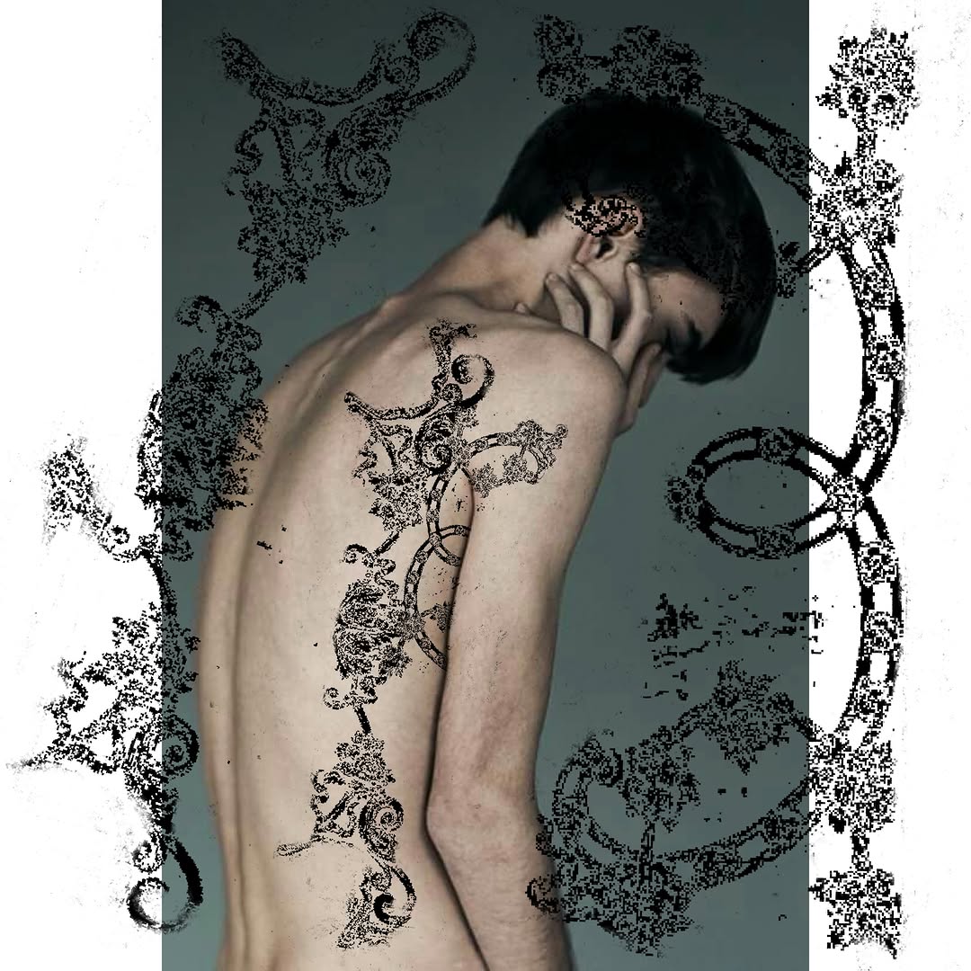 Tattoo by @douohv — blackwork, ornamental