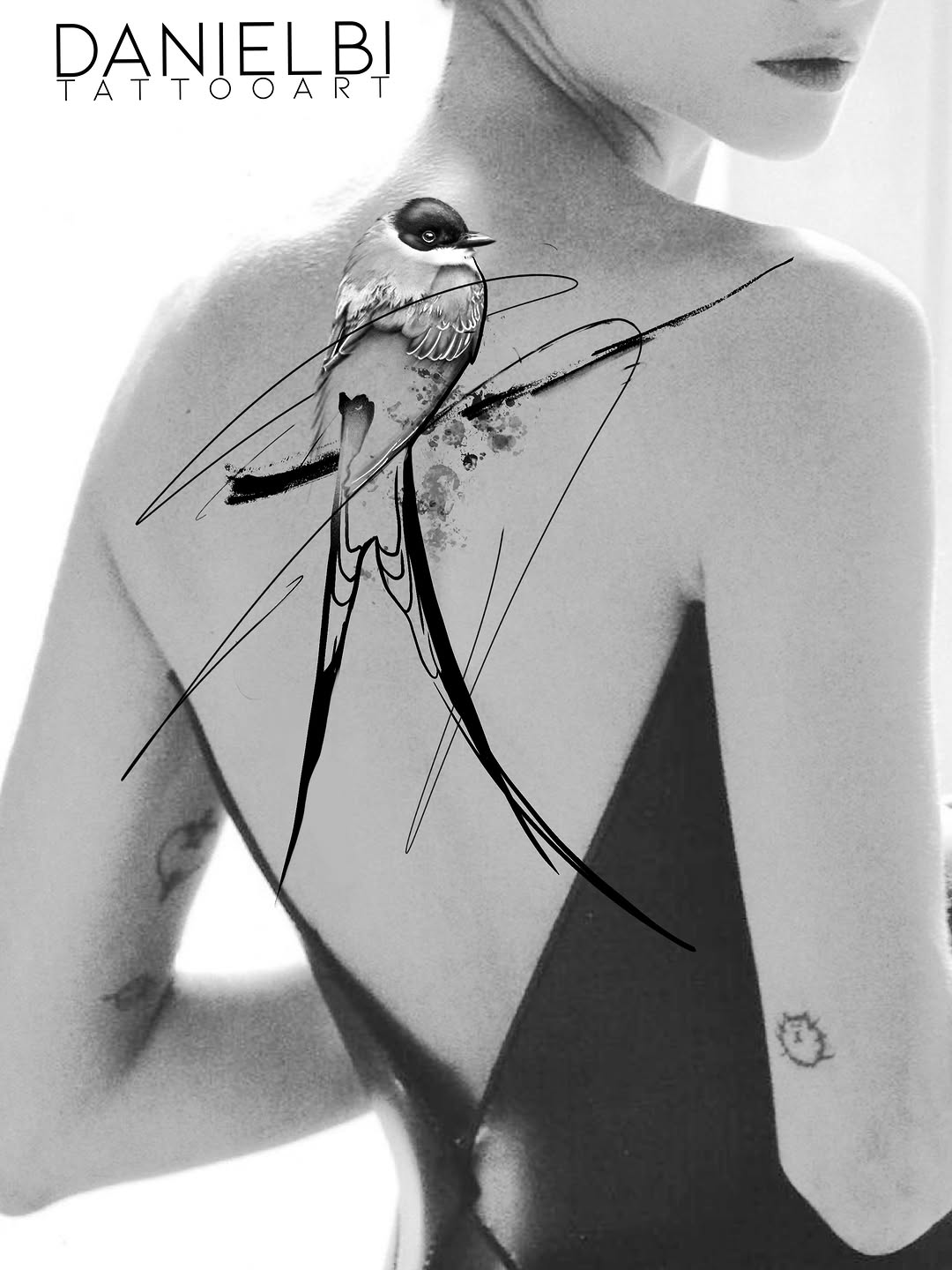 Tattoo by @danielbi.tattooart — fine_line, black_and_grey