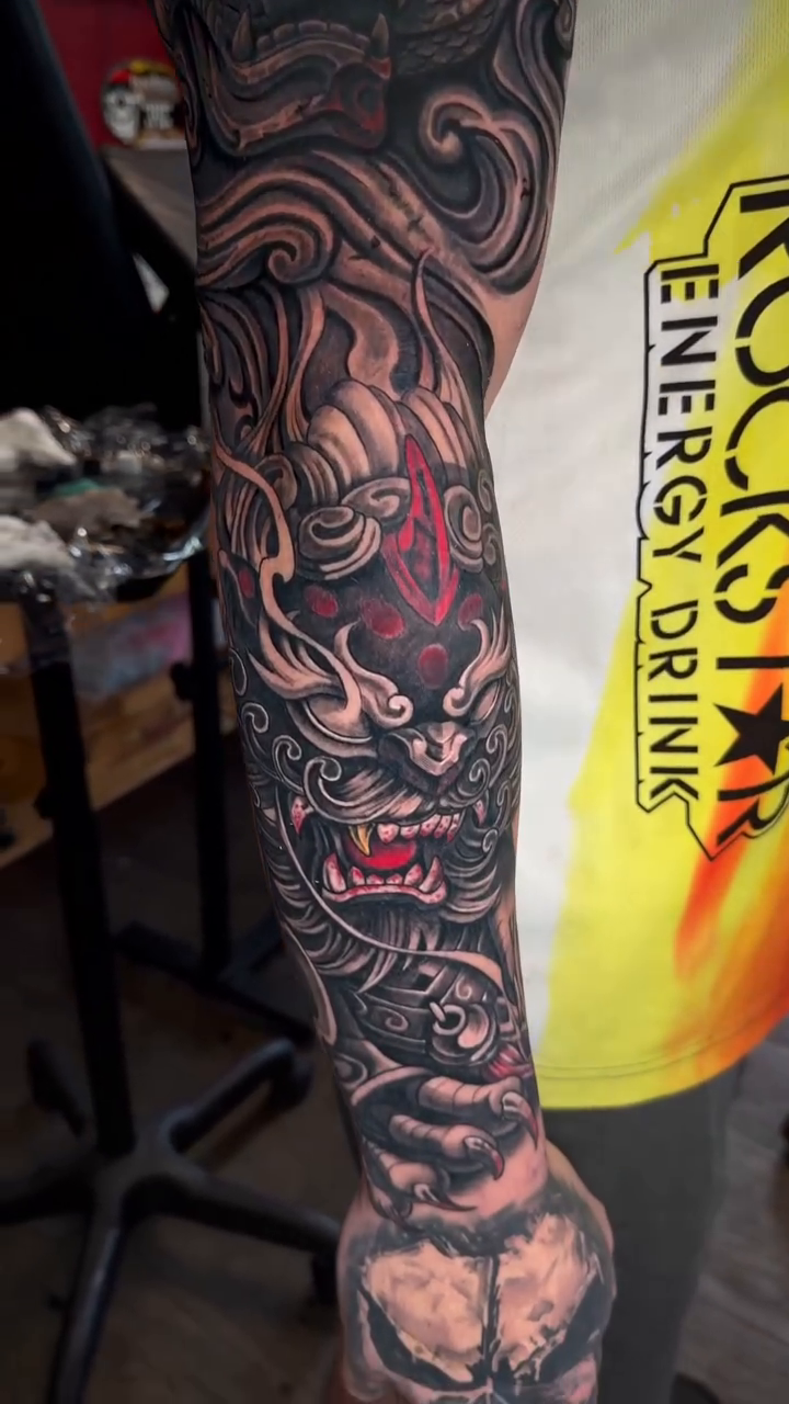 Tattoo by @artbycalib — japanese_irezumi, black_and_grey