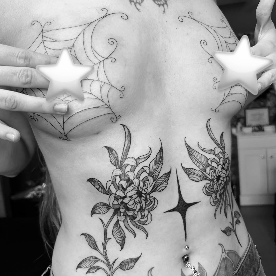 Tattoo by @hannahkaytattoos — illustrative, black_and_grey
